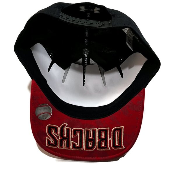 Under‎ Armour Arizona Diamondbacks Youth Flat Fit SnapBack Baseball Cap Hat MLB - Picture 7 of 9